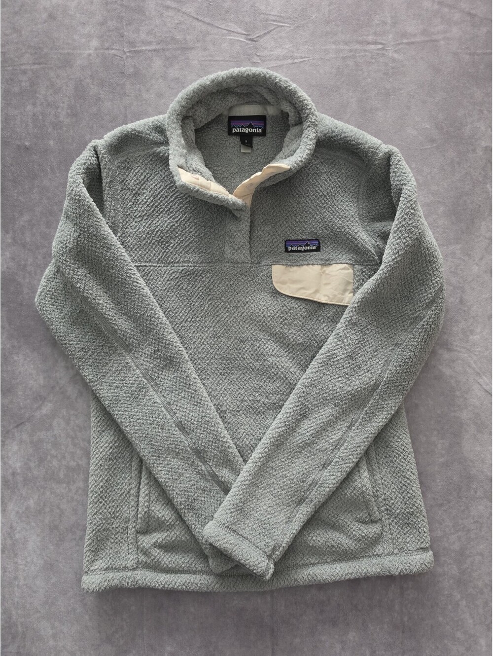 Patagonia Women's Small Lightweight Synchilla Snap-T Fleece Pullover Gray Jacket